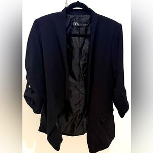 Zara Women's Elegant Black Suit Jacket